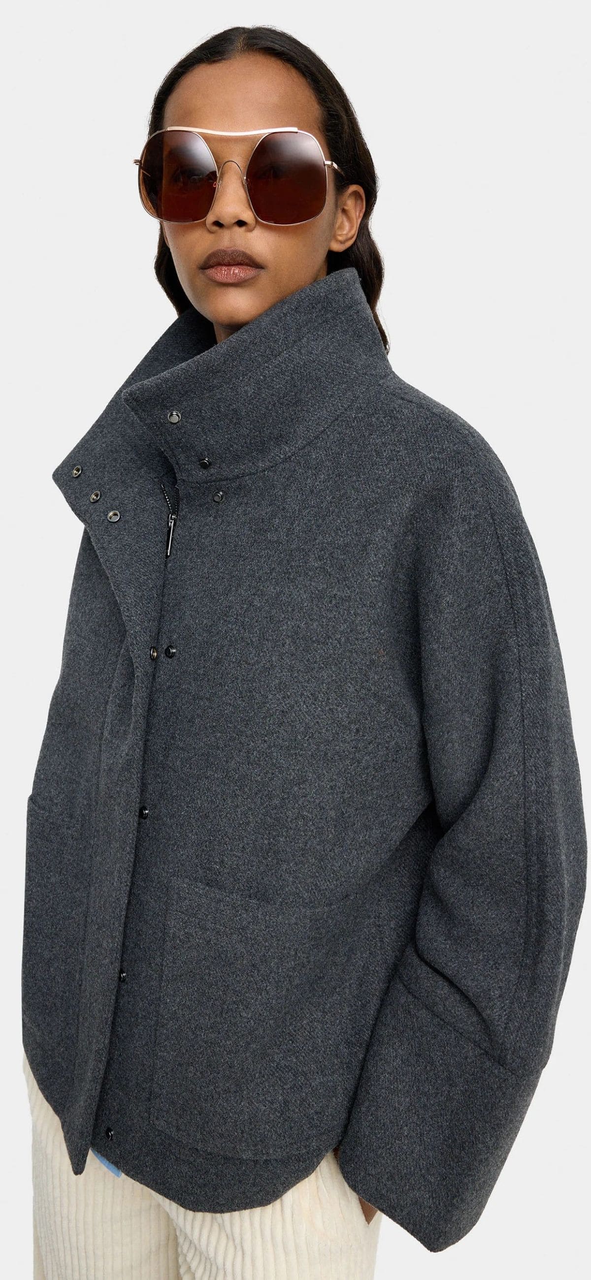 Chaqueta con cuello alto de Parfois