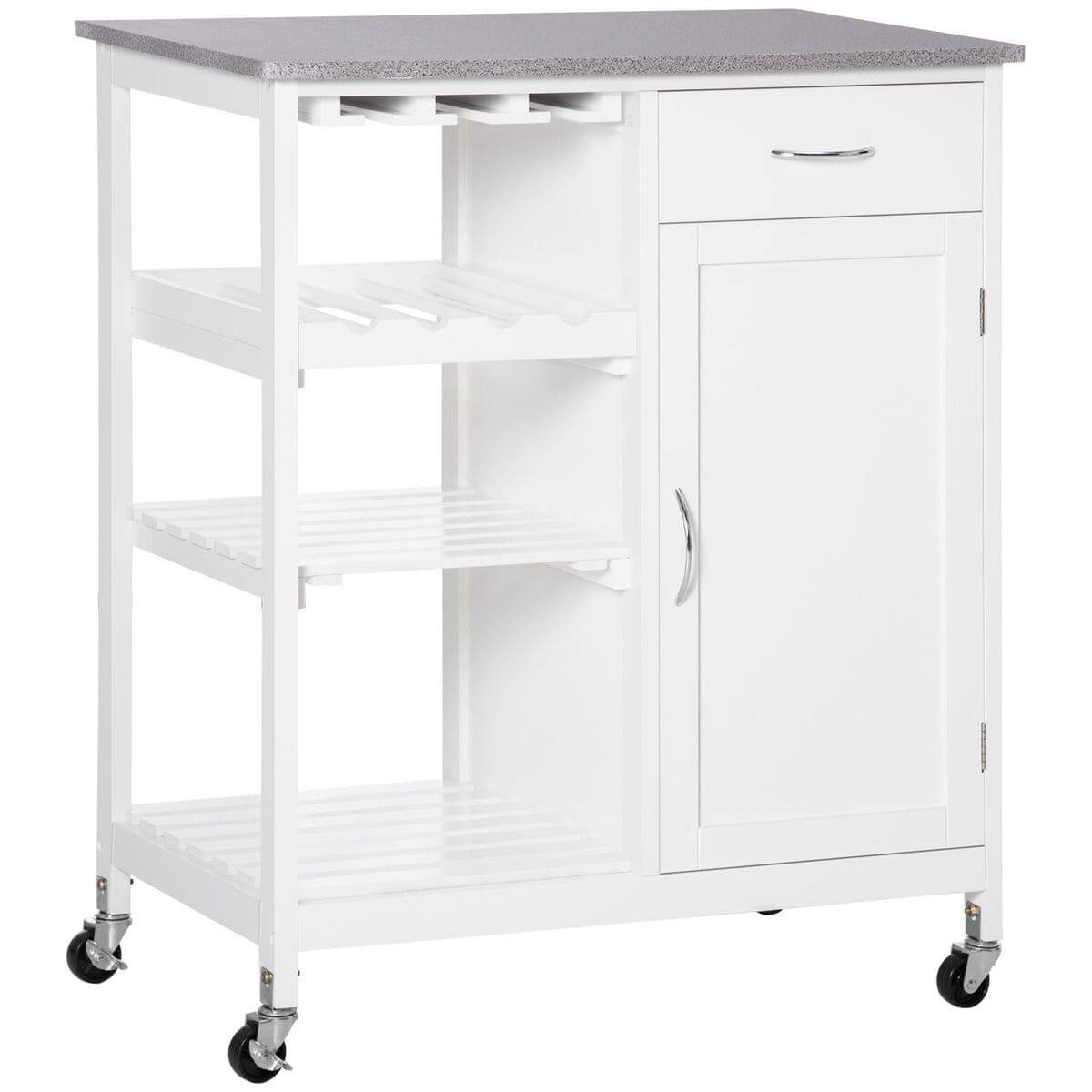 Carrito de cocina de MDF, HOMCOM