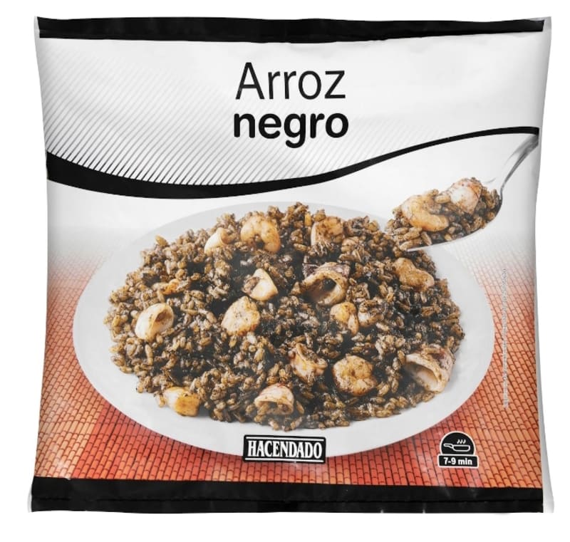 Arroz negro Hacendado ultracongelado