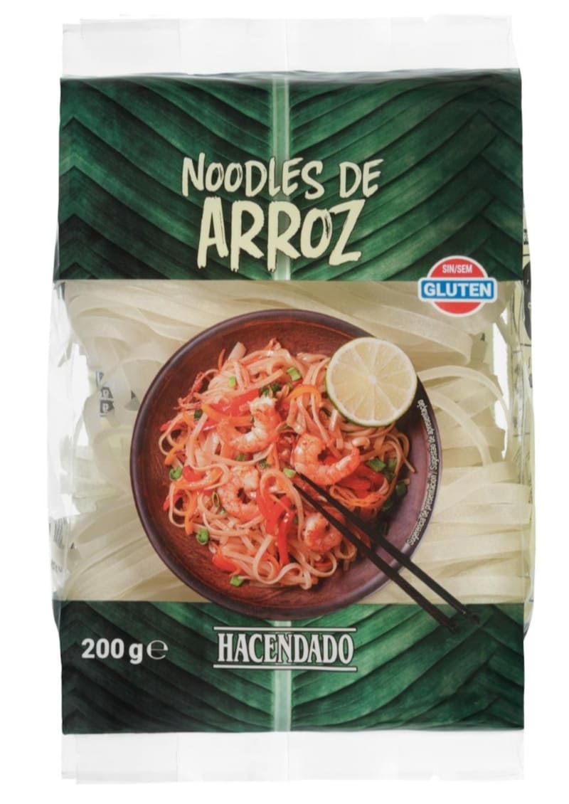 Noodles de arroz Hacendado