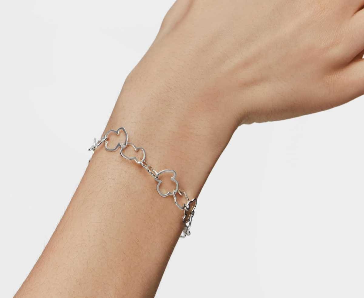TOUS pulsera de plata de primera ley con motivo de osos en carrusel en Amazon