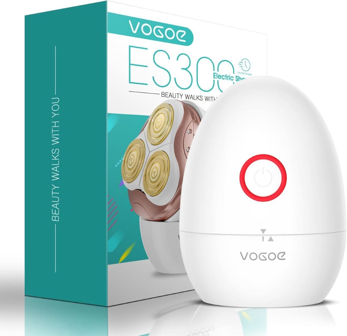 Afeitadora eléctrica con cabezal flotante, VOGOE