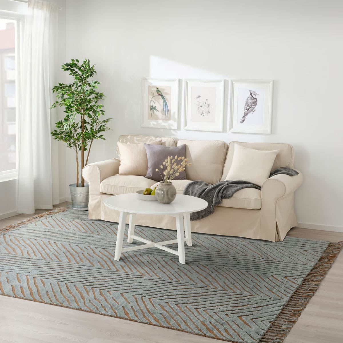 Alfombra de pelo largo de la serie KLAPPERSTARR de Ikea