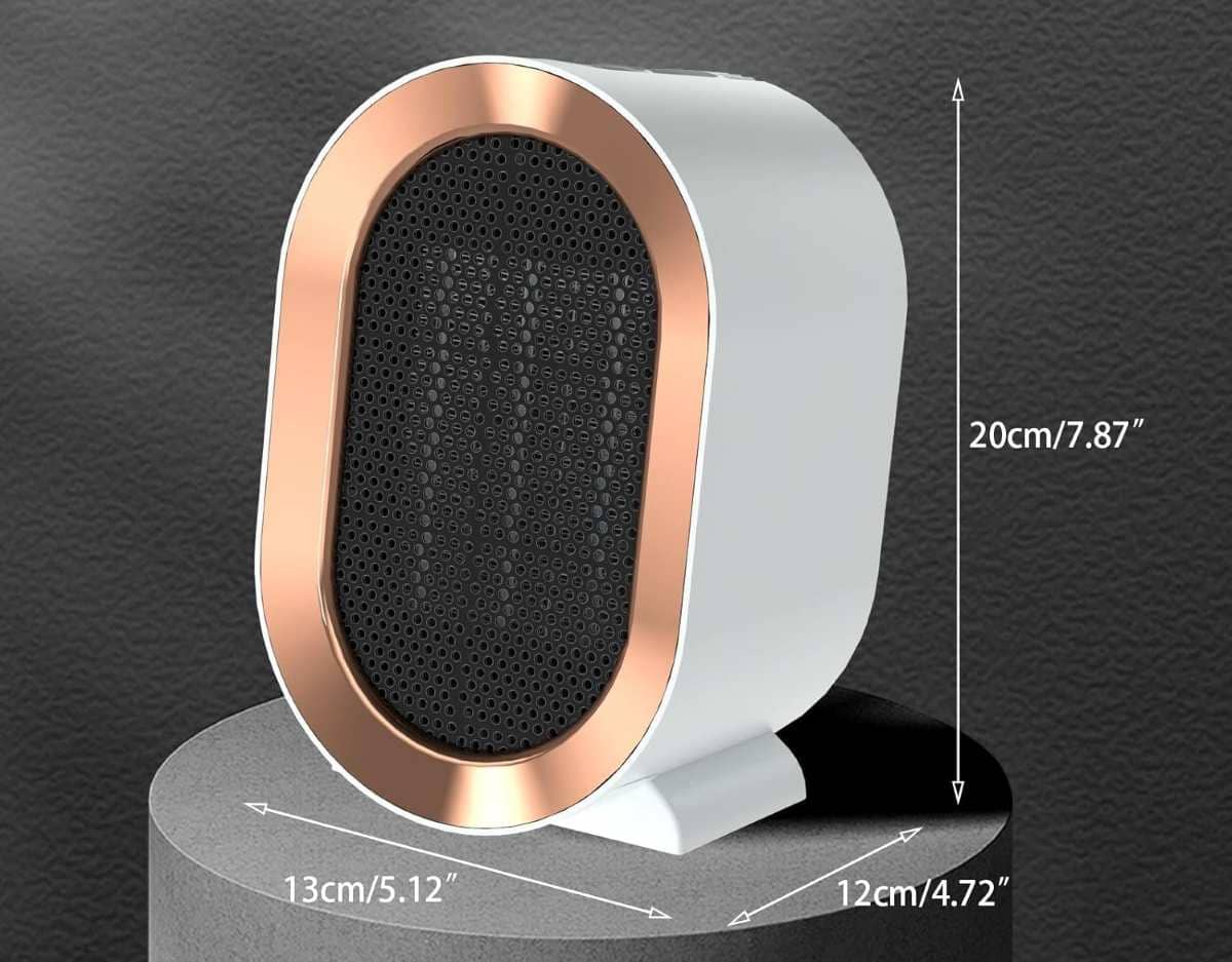 Calentador de ventilador, de bajo consumo, calefactor de cerámica de 1200 W en Leroy Merlin