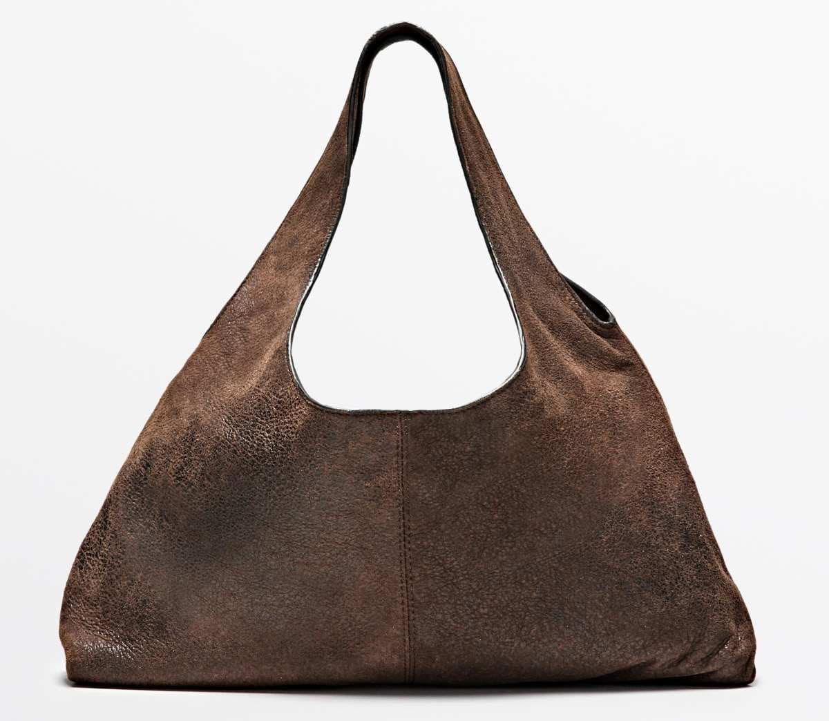 Bolso medio piel napa de Massimo Dutti