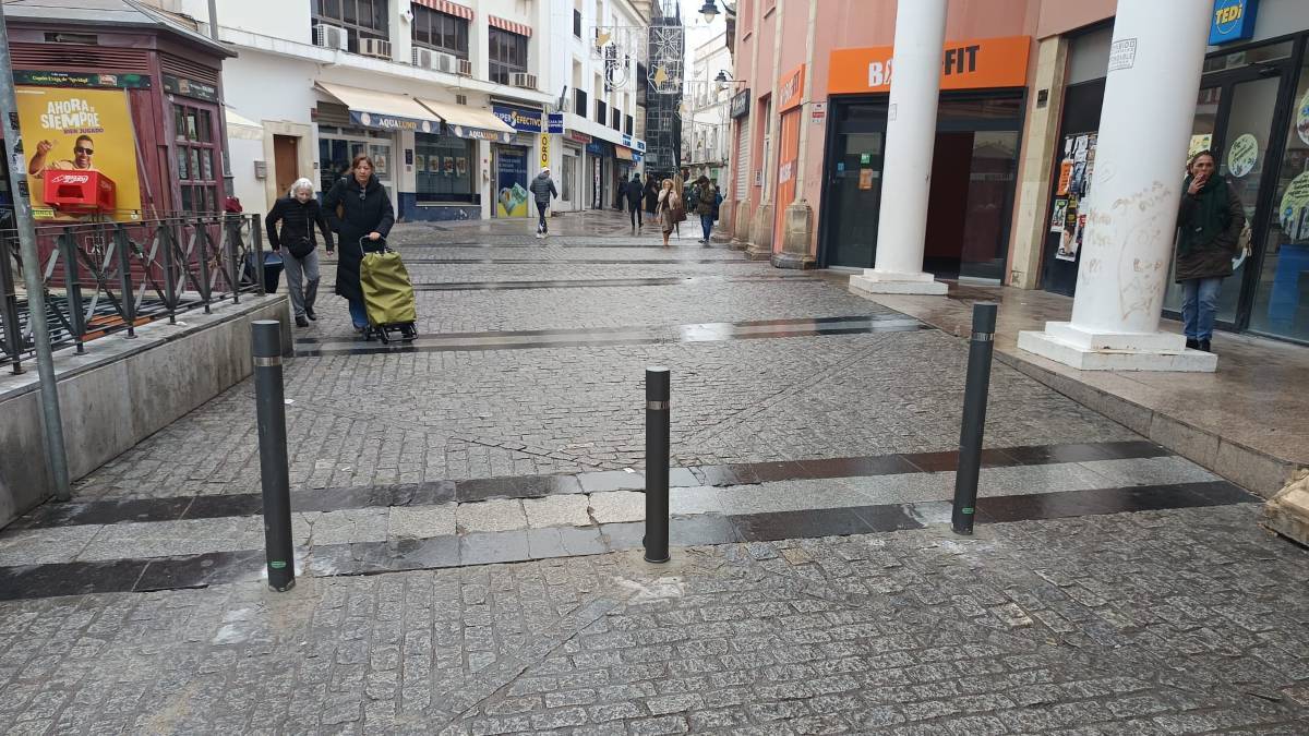 Pilonas en la calle Doña Blanca | El MIRA