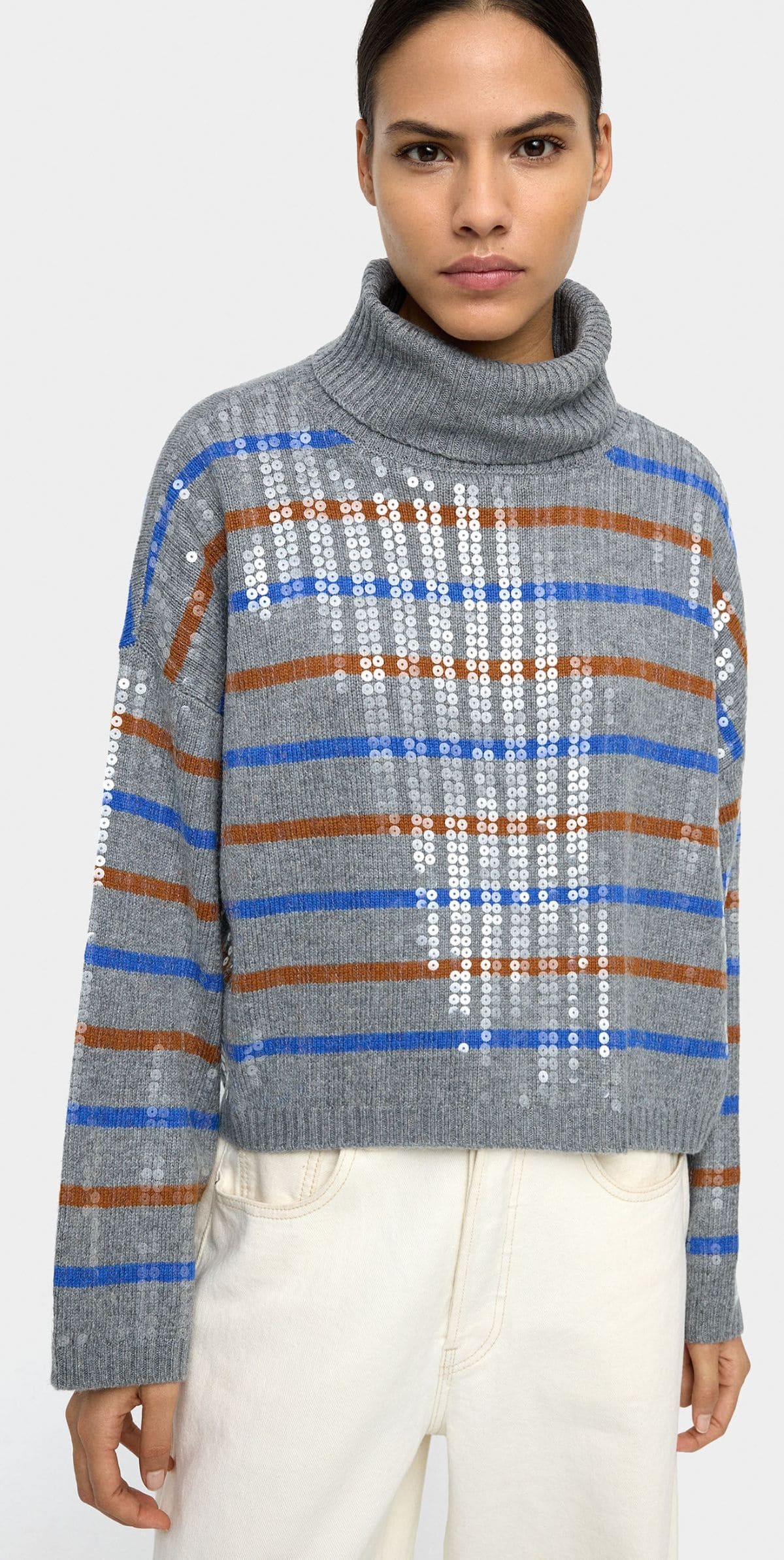 Jersey de punto a rayas con lentejuelas de Parfois