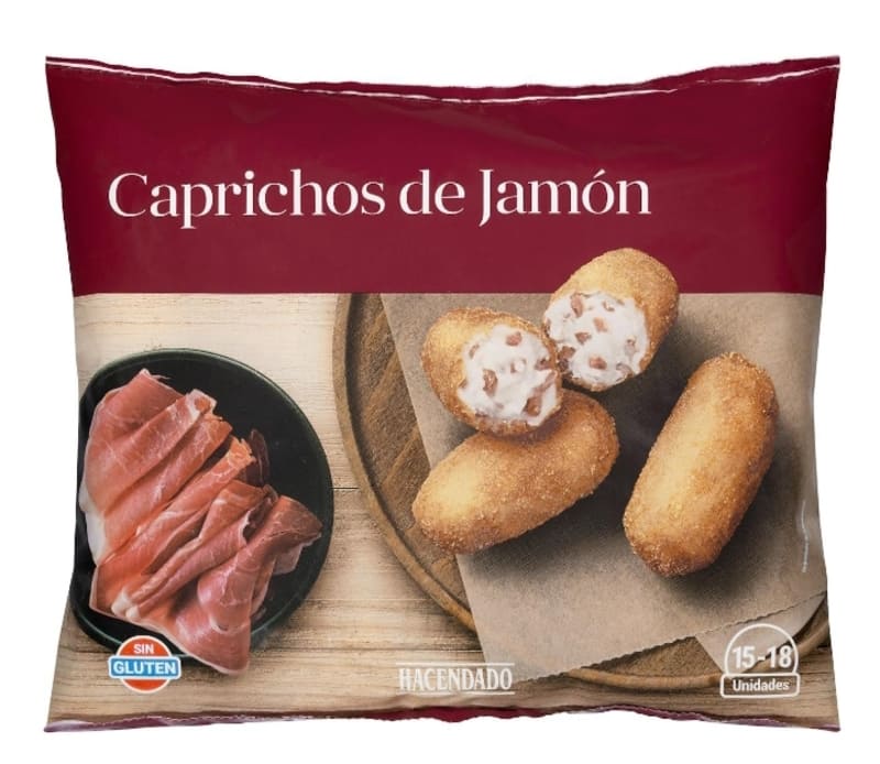 Croquetas caprichos de jamón Hacendado ultracongeladas
