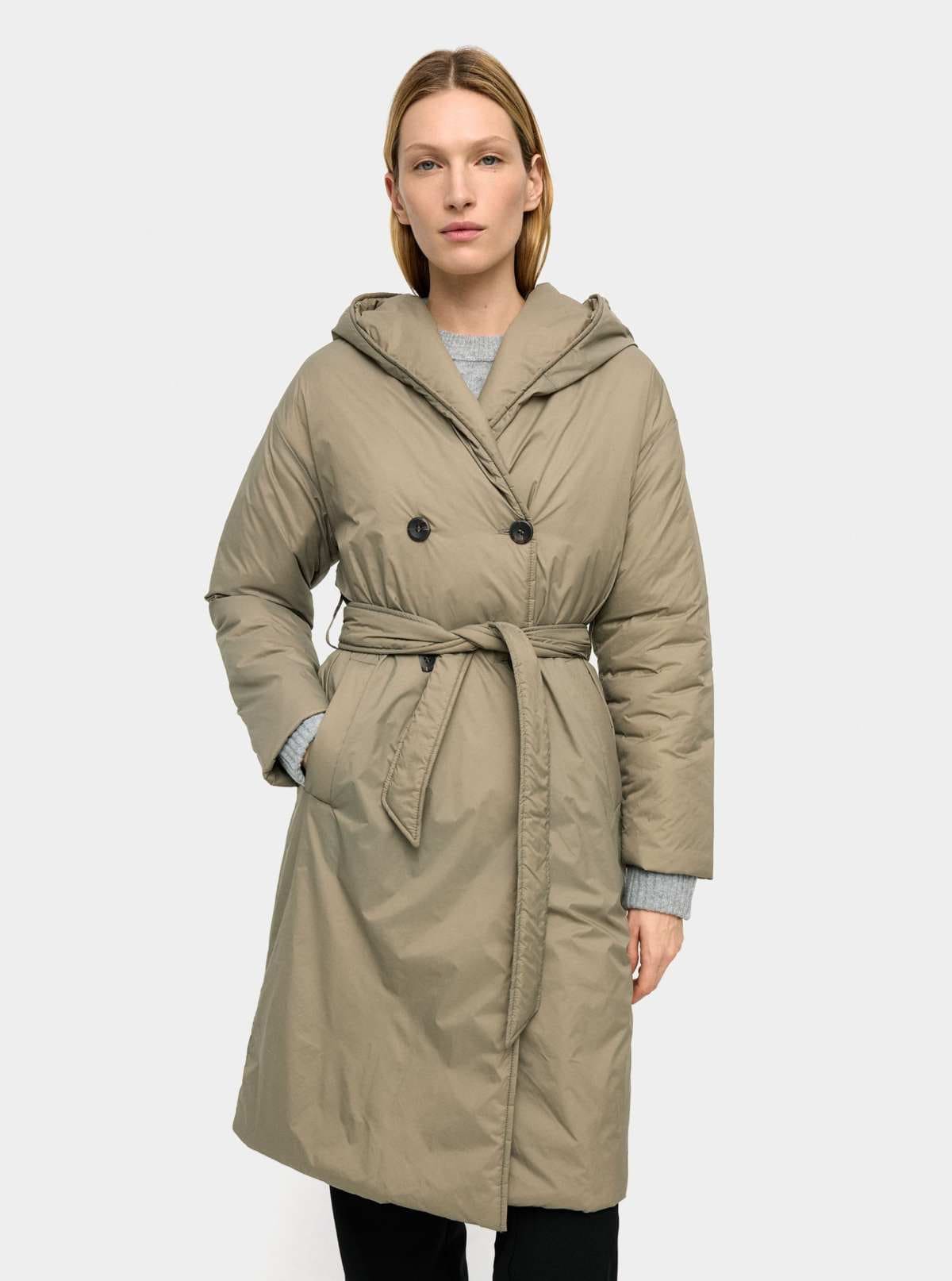 Abrigo acolchado con cruzado de Parfois