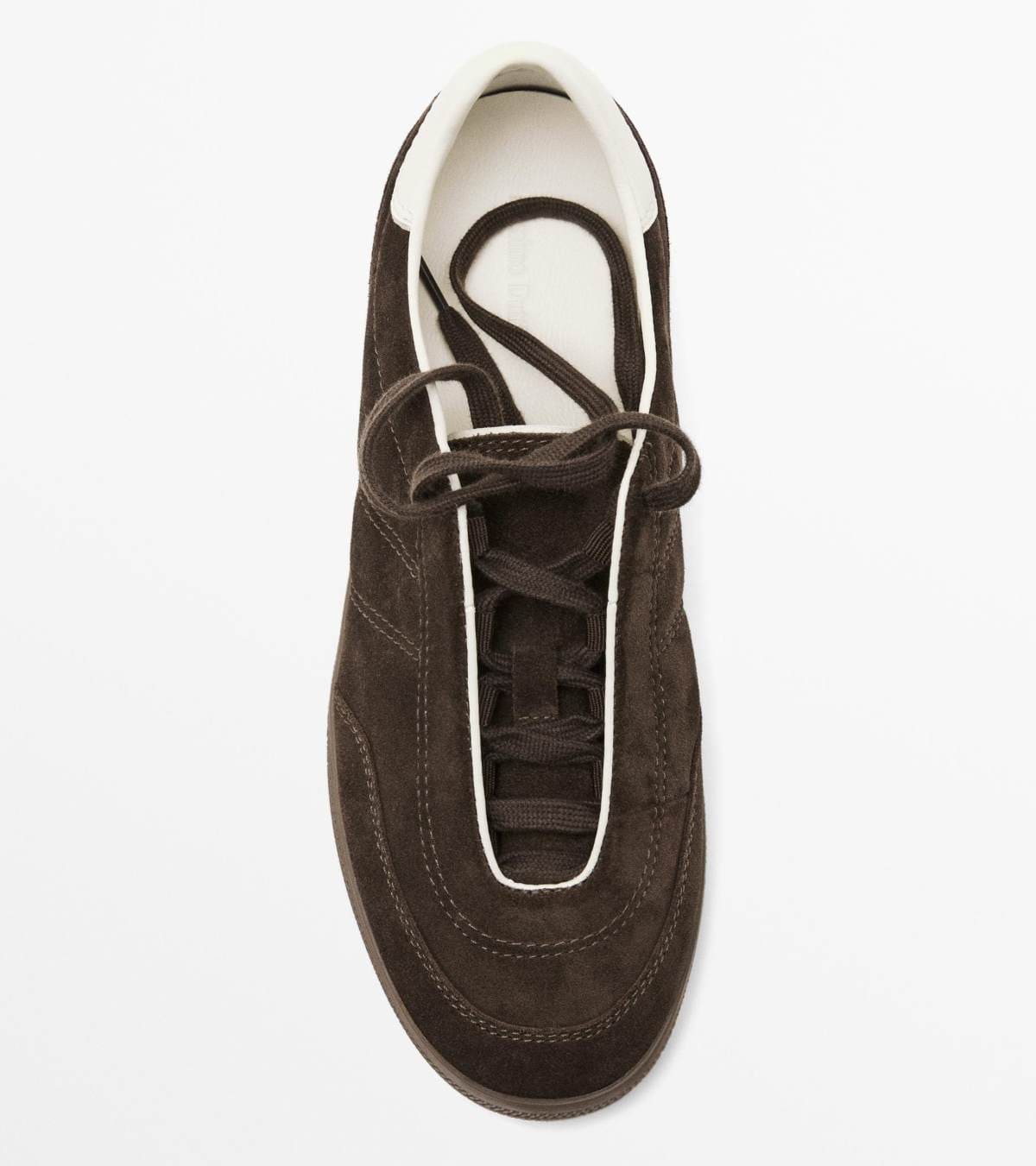 Deportivo serraje pespuntes de Massimo Dutti