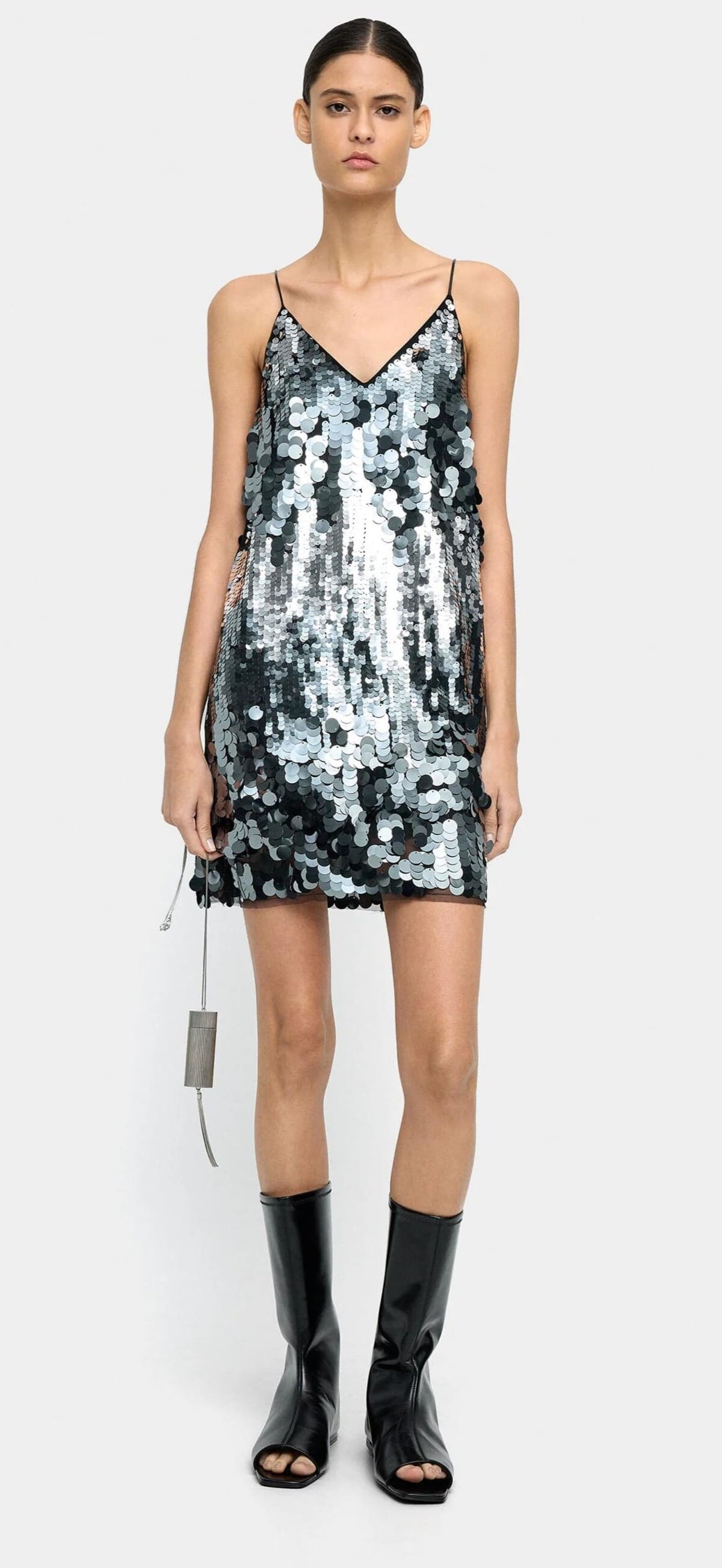 Vestido corto de lentejuelas