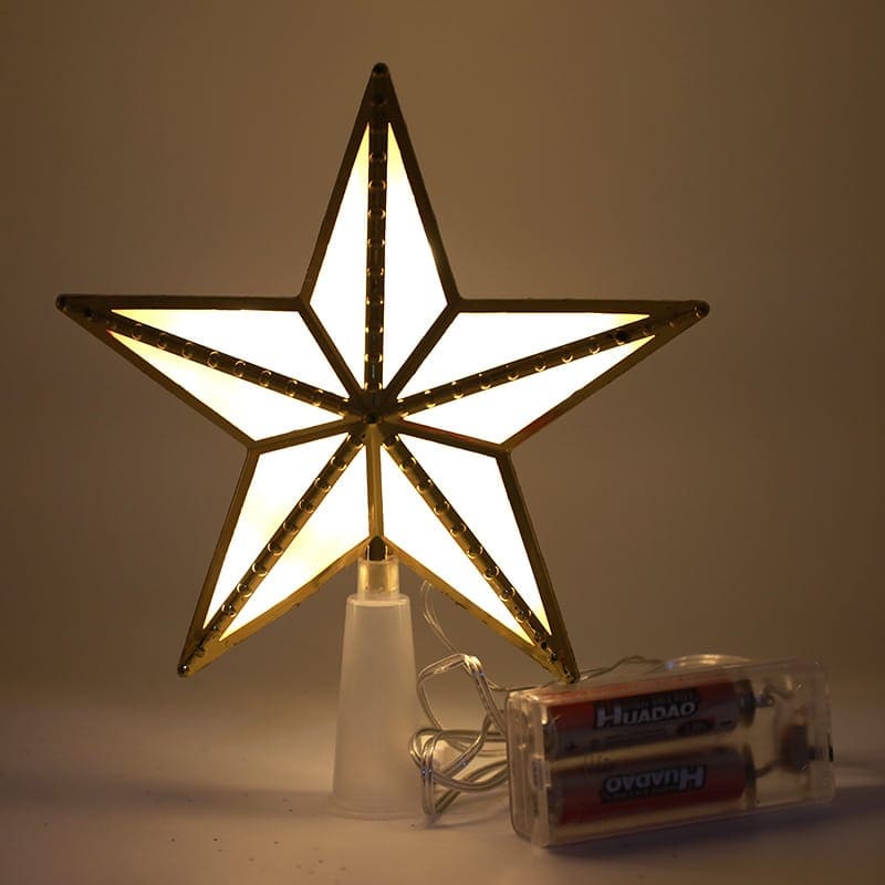 Estrella iluminada de Navidad