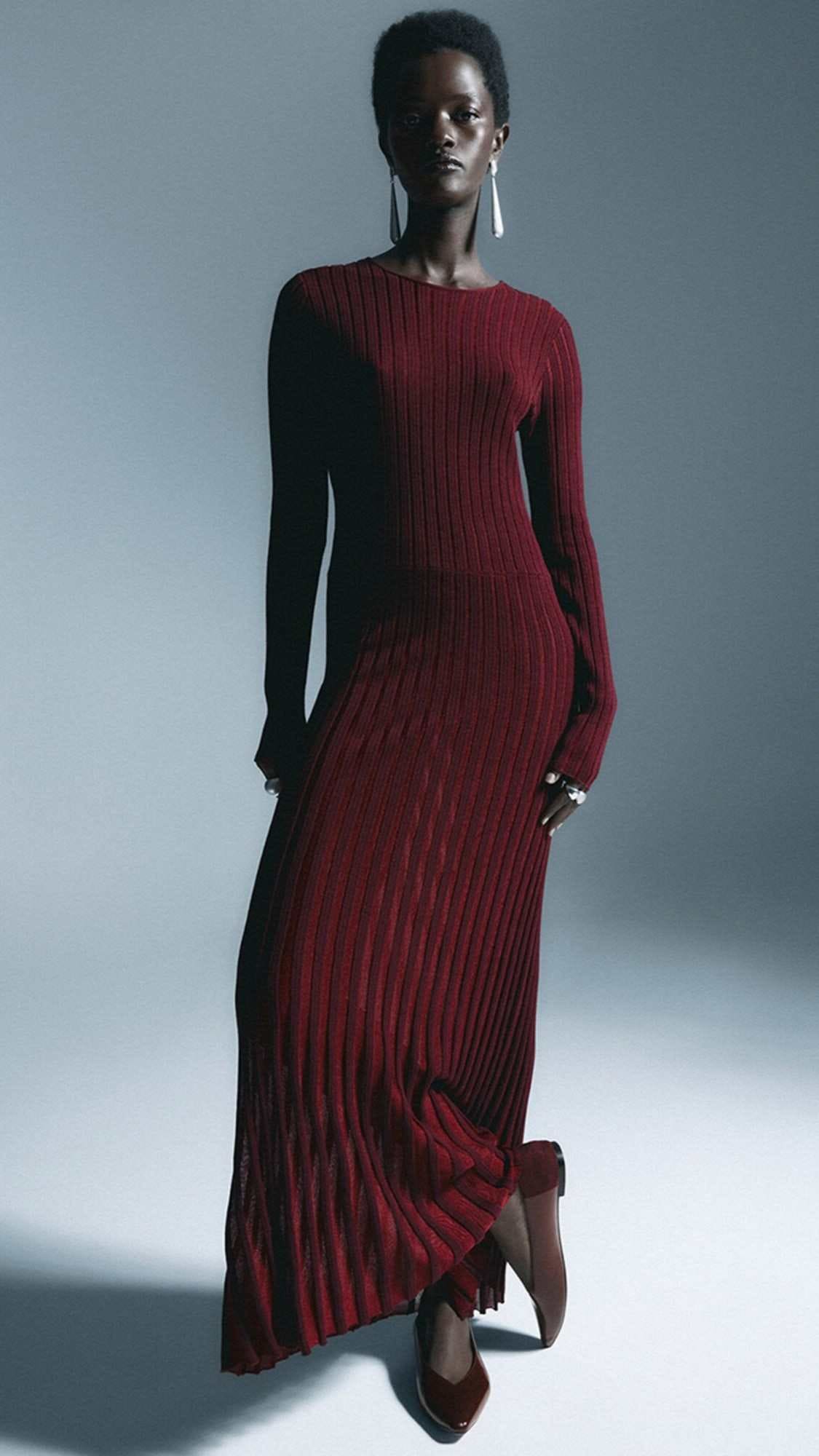 Sfera Vestido pliegues bicolor El Corte Inglés