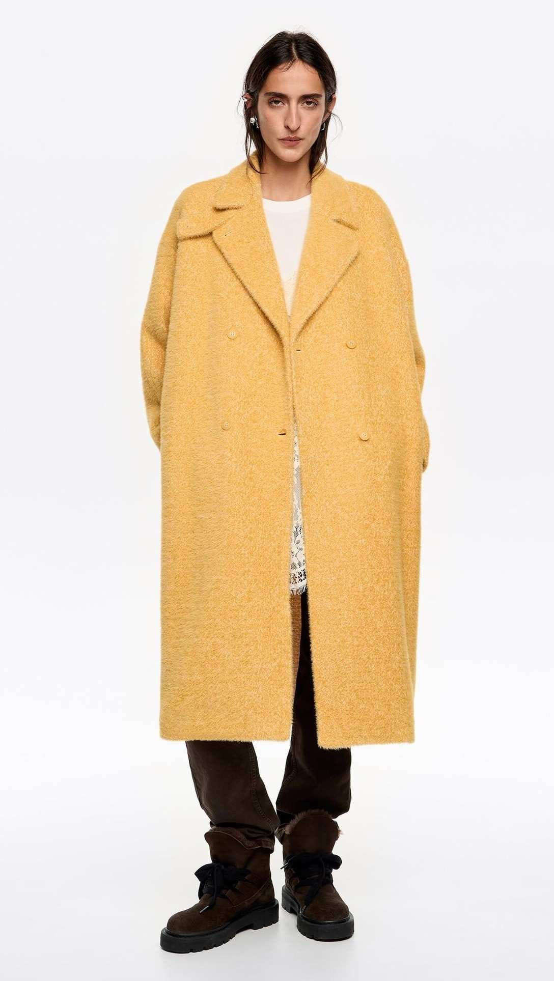 Bimba y Lola Abrigo de mujer sastre pelo en El Corte Inglés