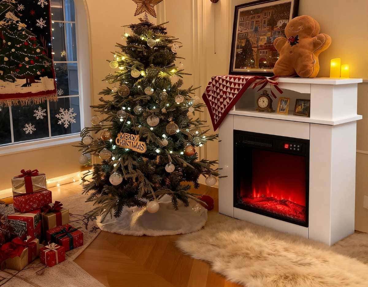 HOMAVO Chimenea Eléctrica con Mueble en Leroy Merlin