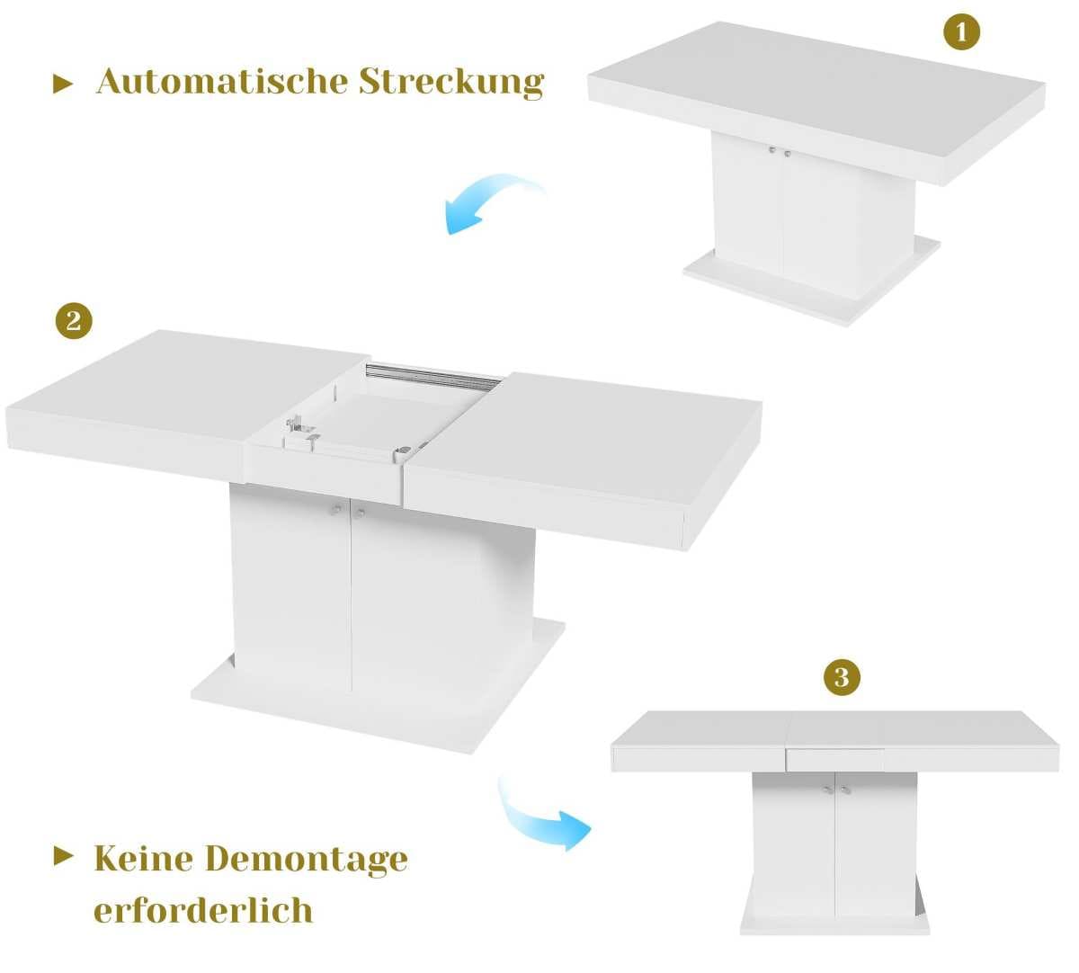 Mesa de Comedor Extensible para 4-6 personas de Leroy Merlin