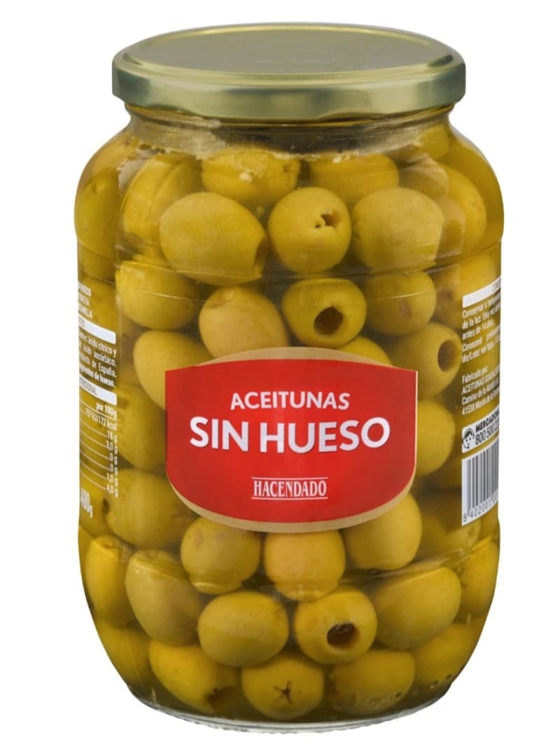Aceitunas verdes sin hueso Hacendado