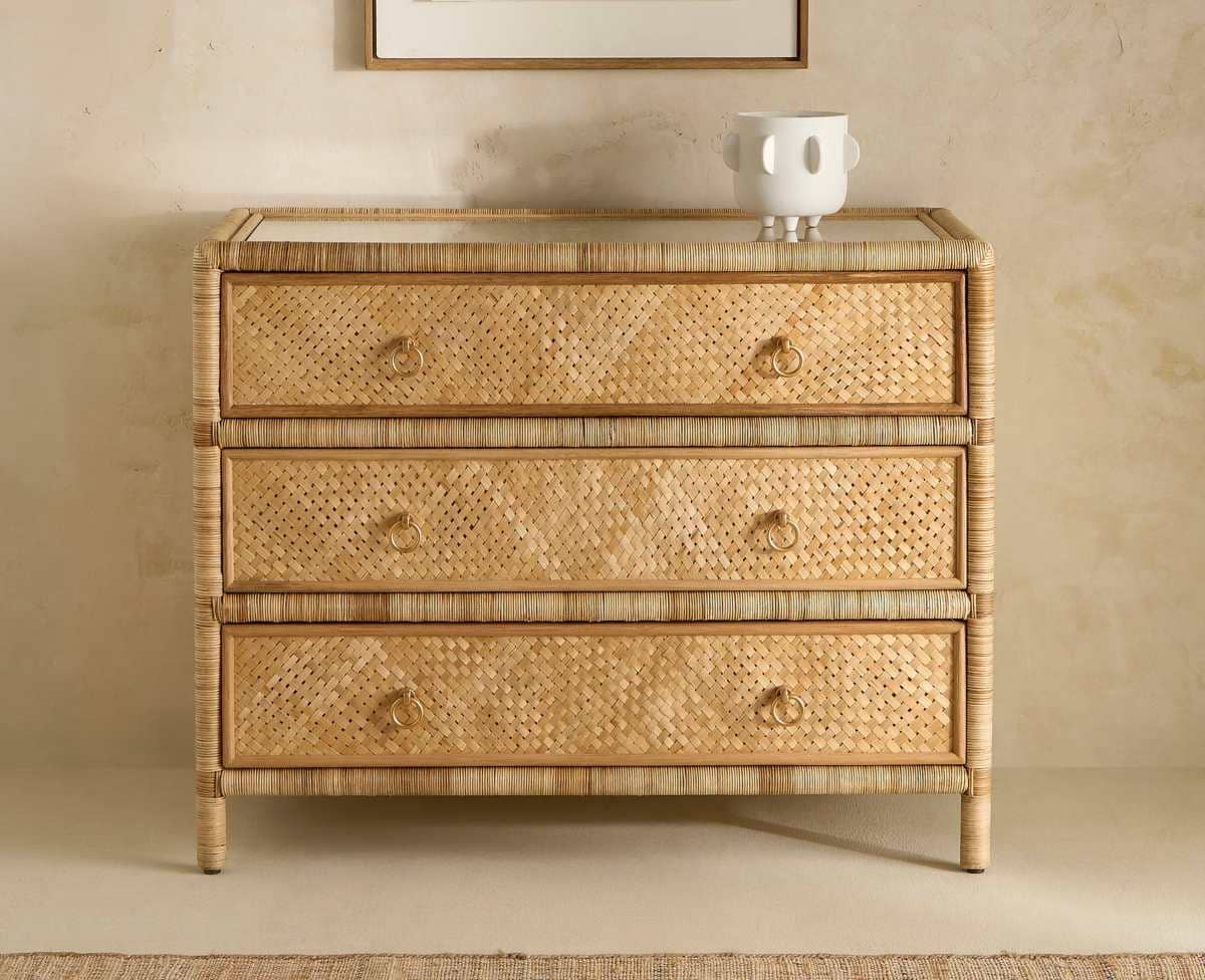 Cómoda de ratán con 3 cajones Boracay en El Corte Inglés
