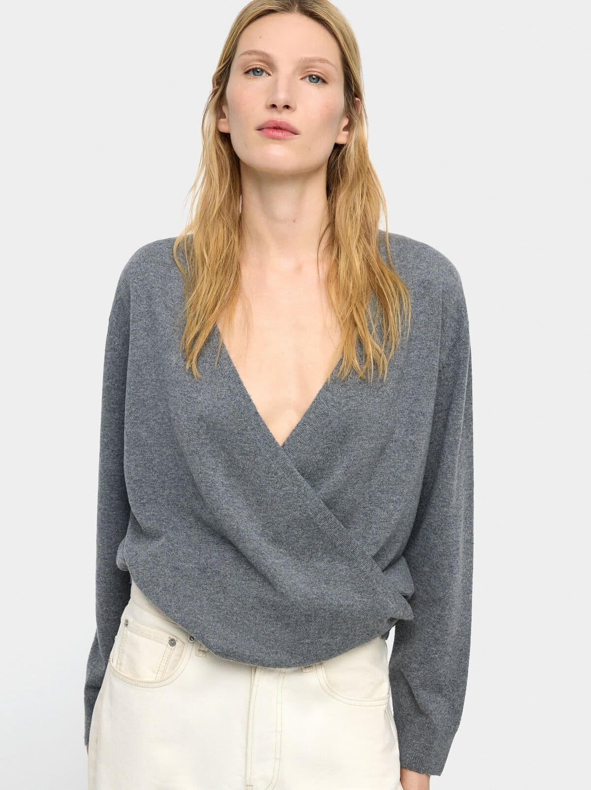 Jersey de punto cruzado