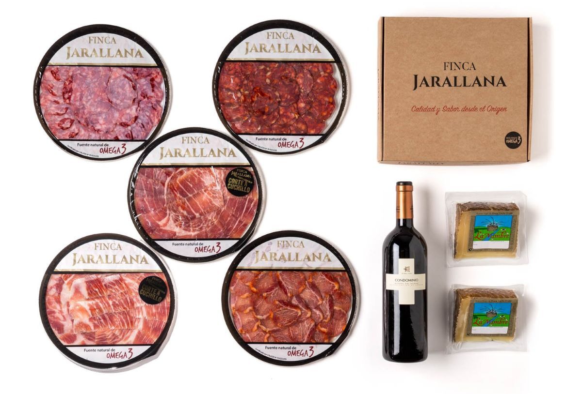 Lote gourmet de jamón ibérico de La Nevera Española