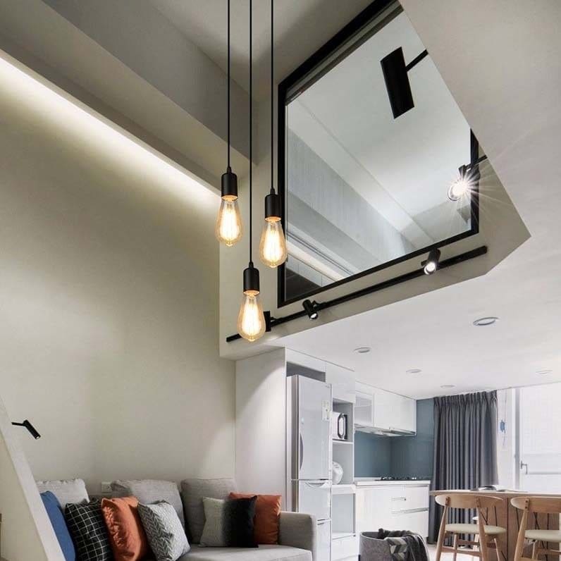 Lámpara de araña industrial en Leroy Merlin