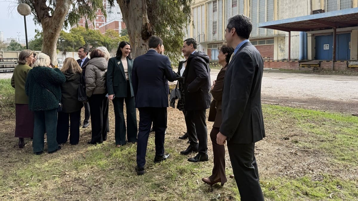 Colocación de la primera piedra en la Ciudad de la Justicia de Cádiz