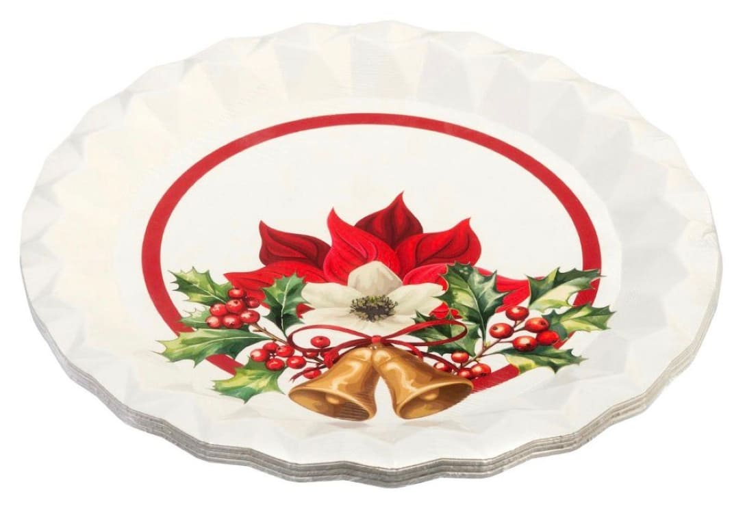 Plato poinsettia Bosque Verde