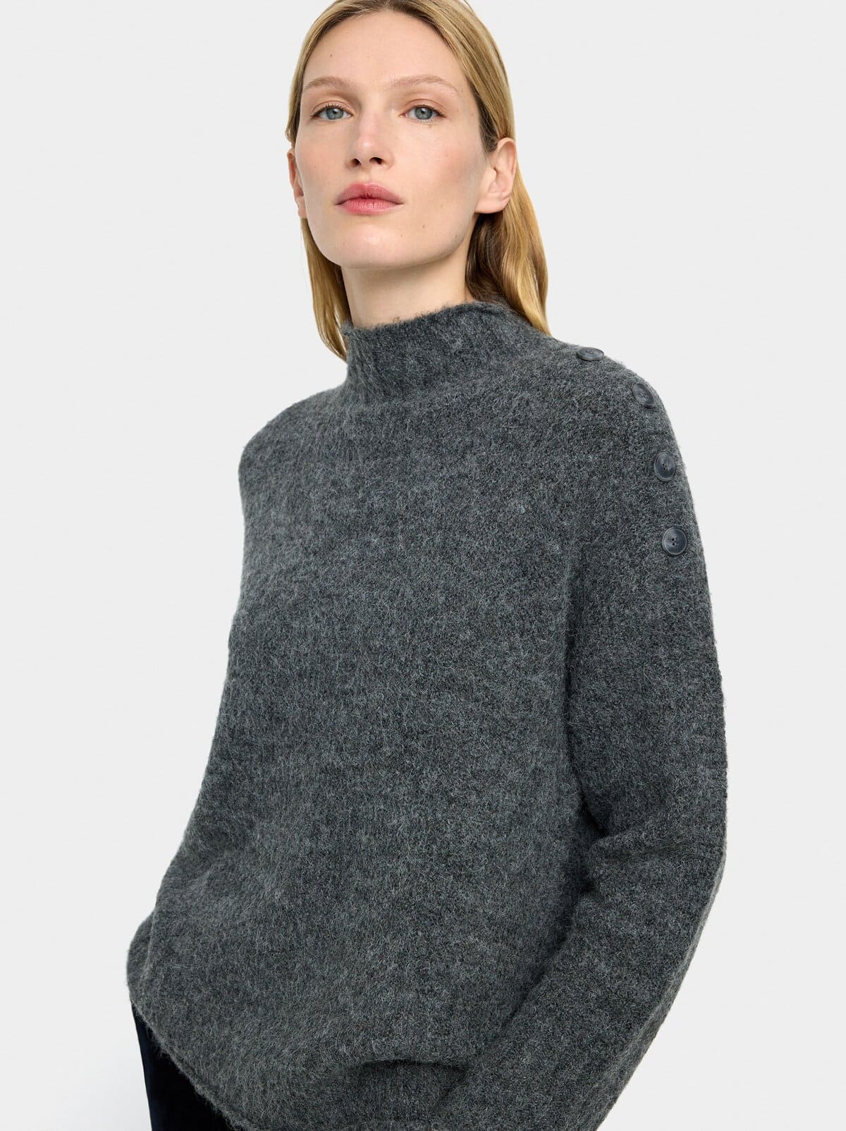 Jersey de punto con detalle de botones