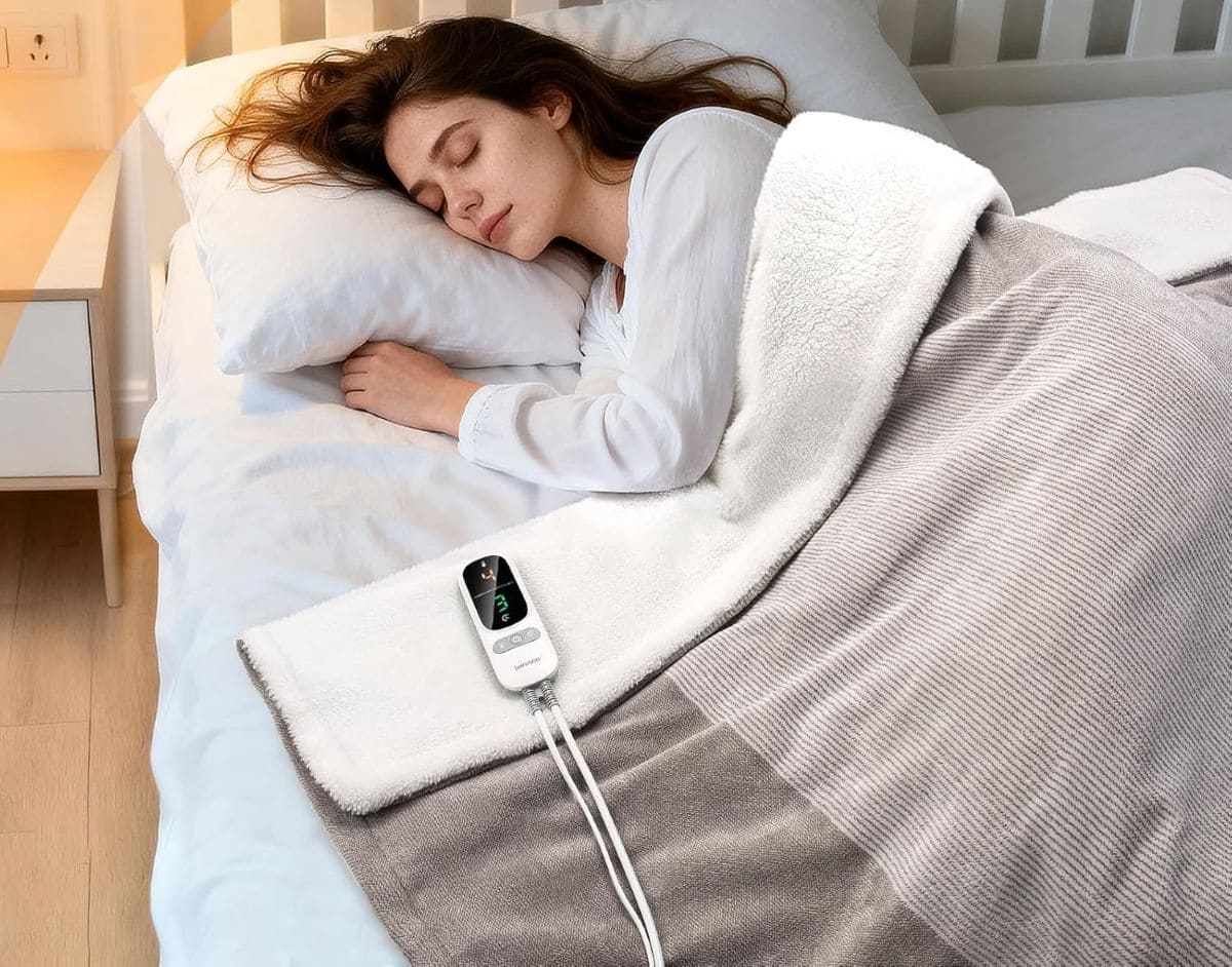 Manta eléctrica 180 x 130 cm berssen de Amazon