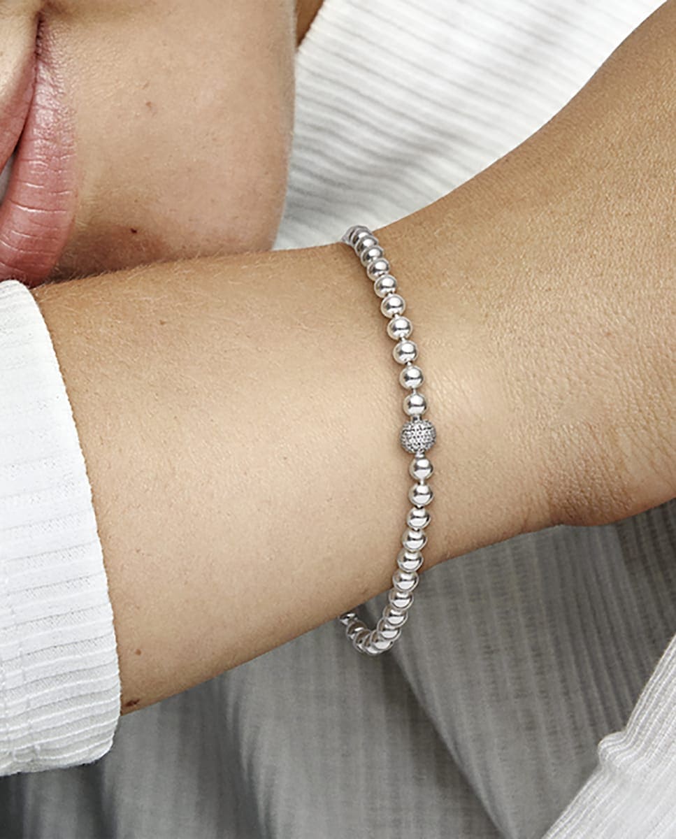Pulsera de cuentas y pavé