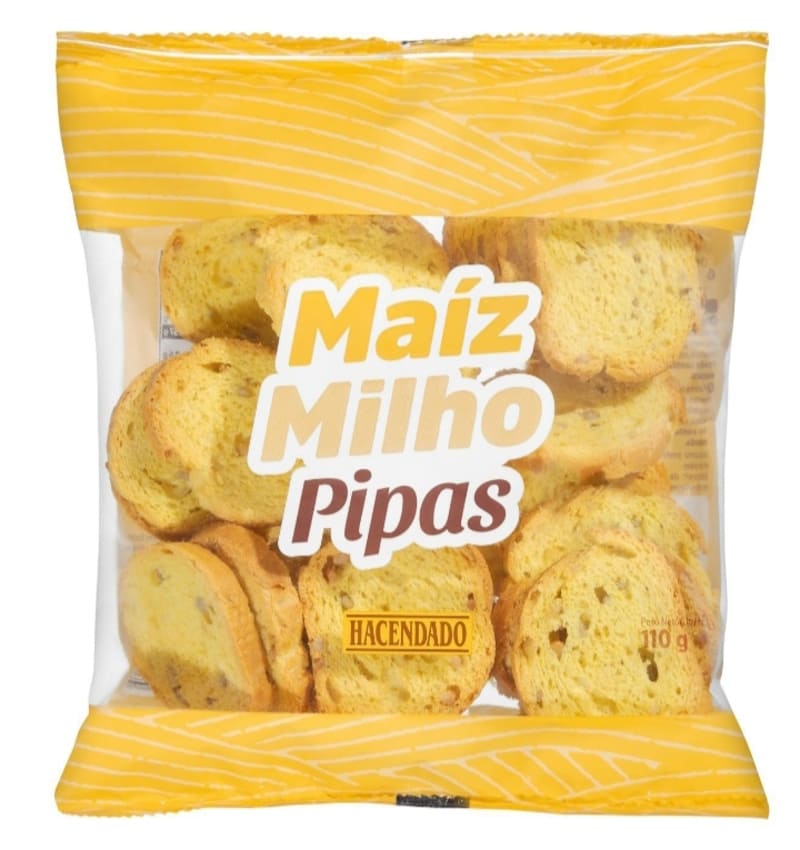 Pan tostado de maíz y pipas Hacendado