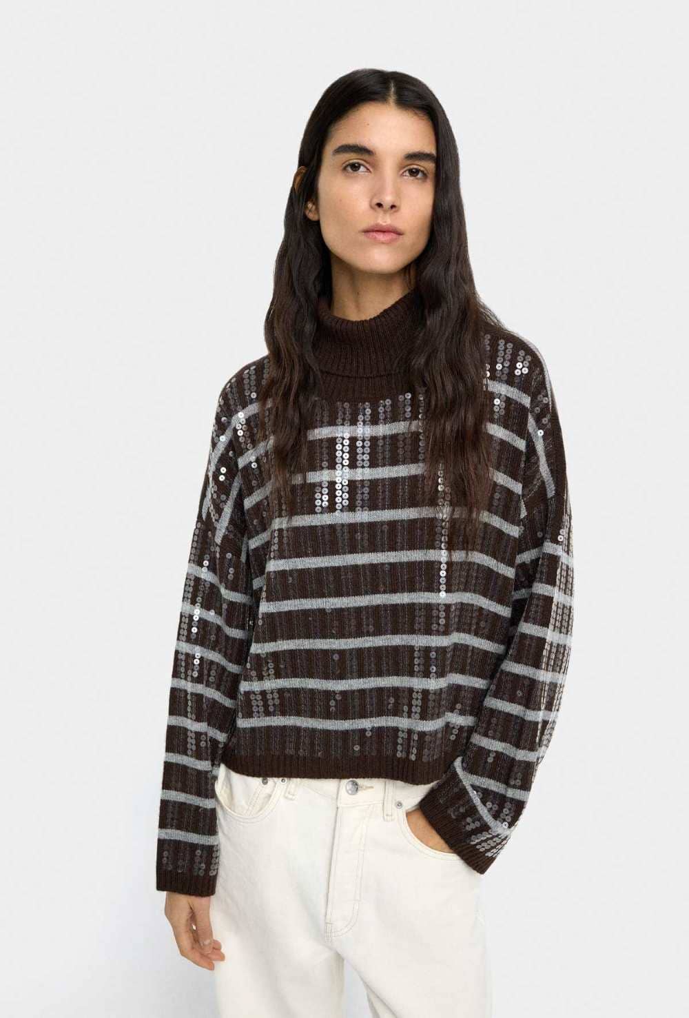 Cárdigan de punto con rayas de Parfois