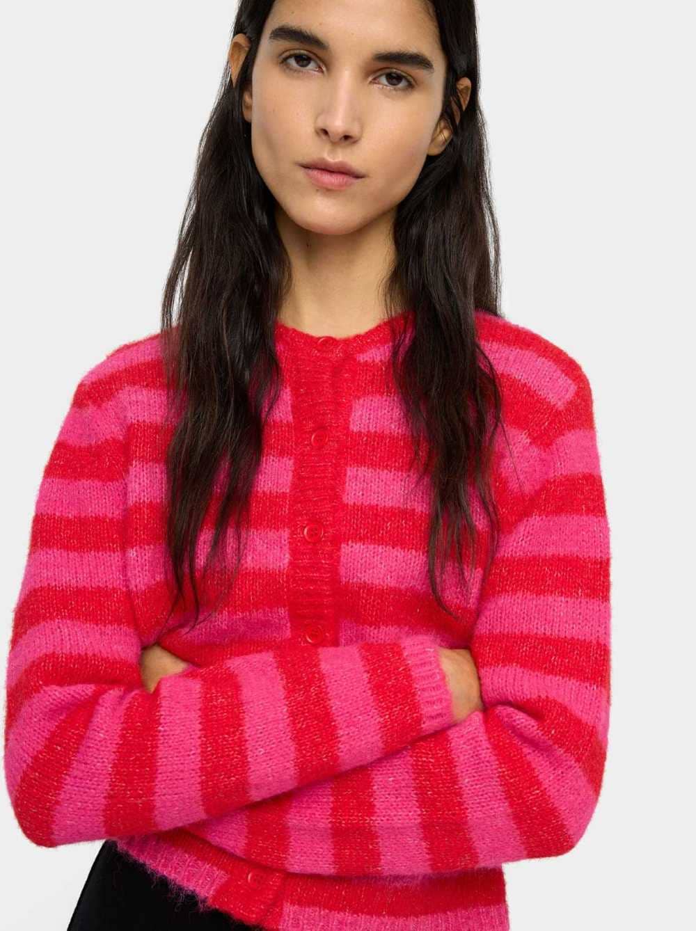 Suéter de punto con rayas y lentejuelas de Parfois