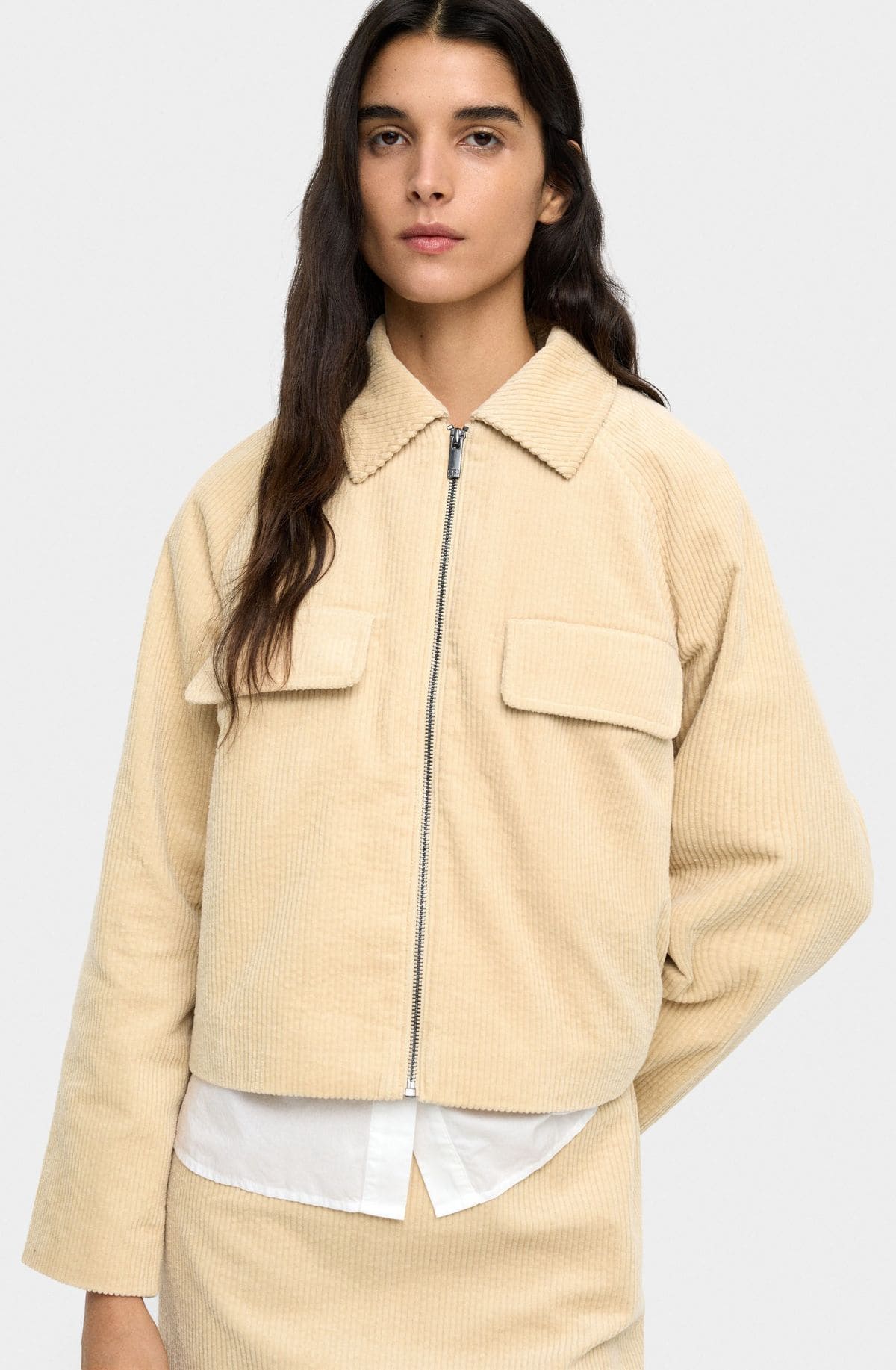 Chaqueta de pana 100% algodón de Parfois