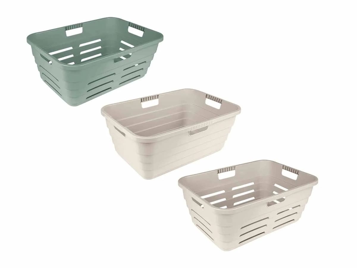 Cesta de plástico para la colada