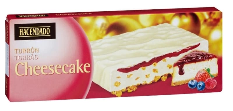 Turrón de cheesecake Hacendado
