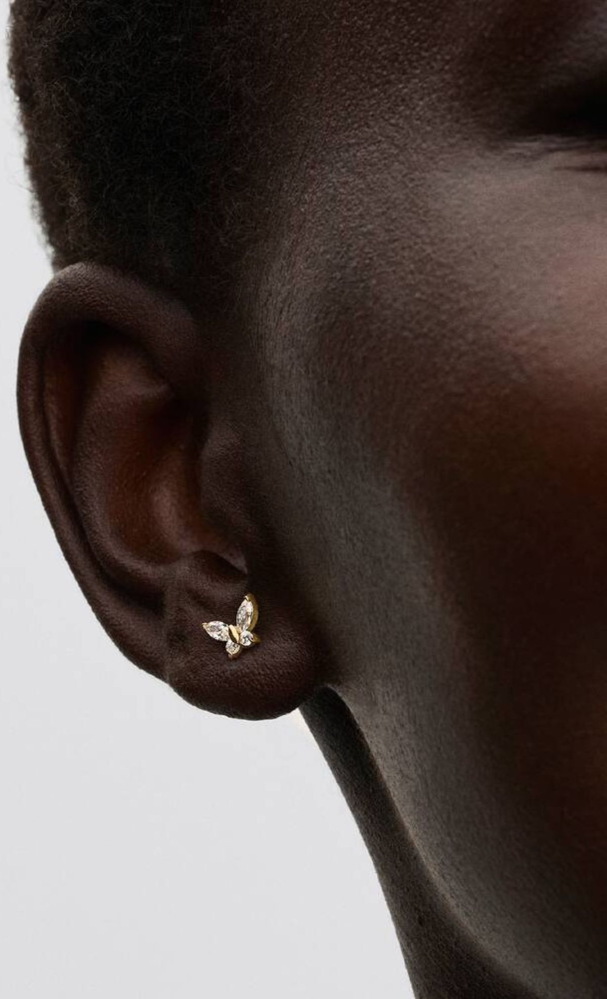 Pendientes de botón Mariposa de Pandora