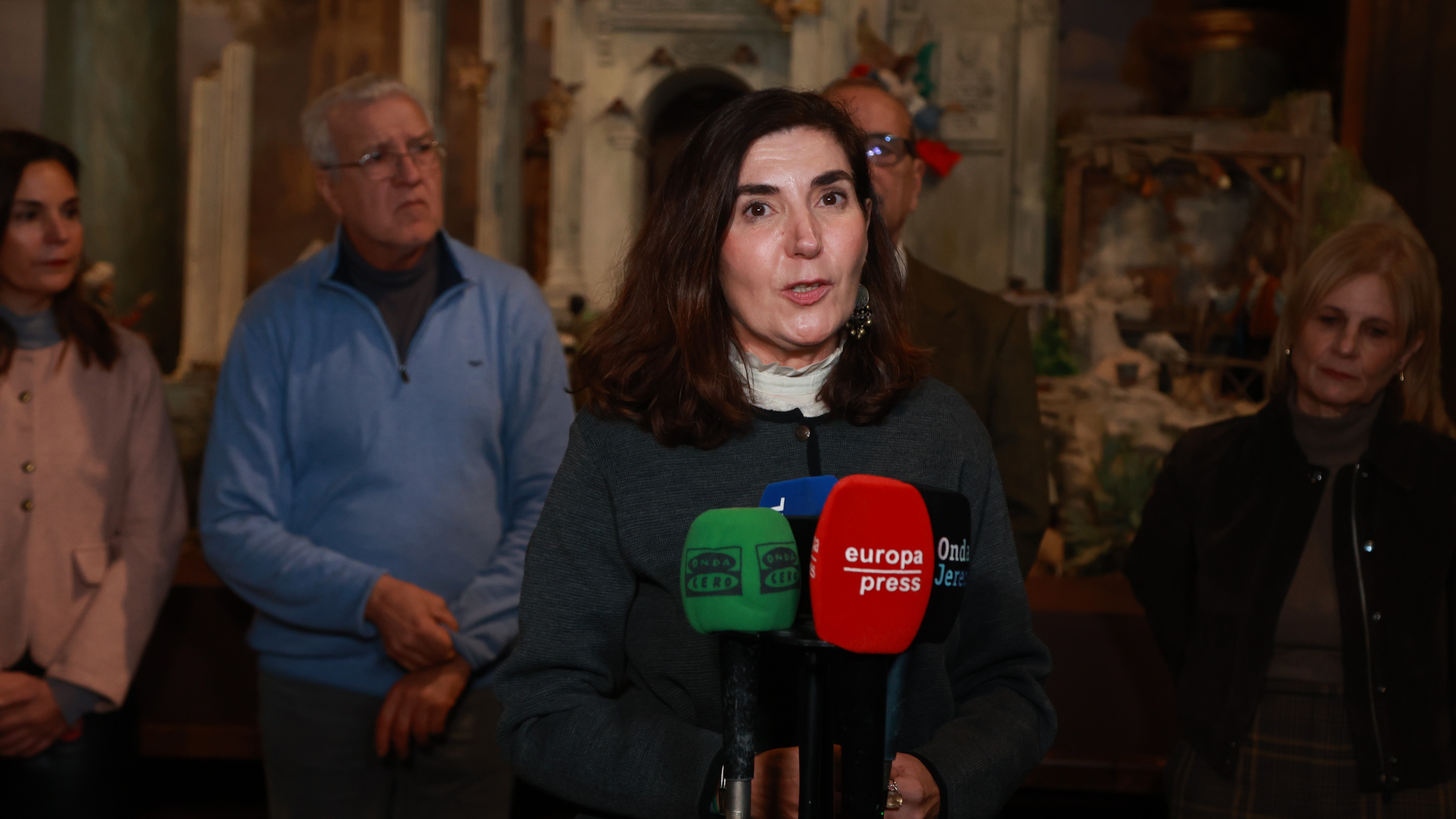Rocío Blanco en la visita al Museo del Belén | Cristo García