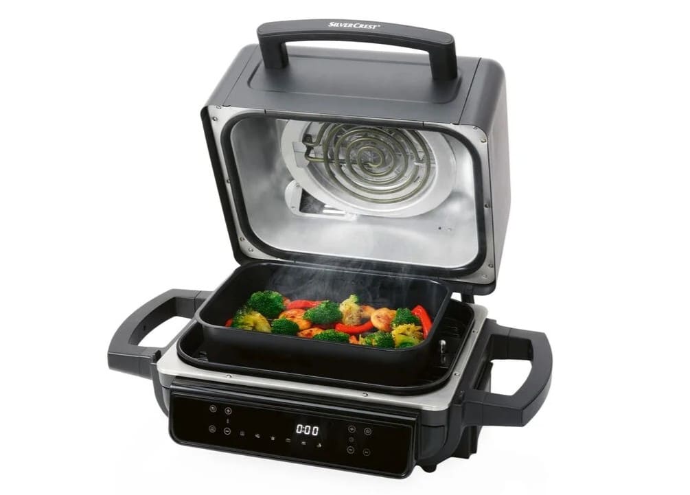 Freidora de aire caliente con función grill y ahumador de LIDL