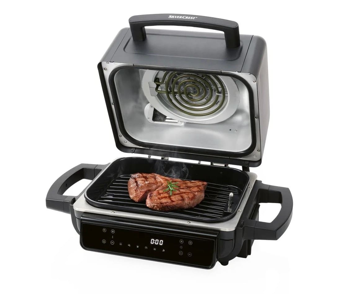 Freidora de aire caliente con función grill y ahumador de LIDL