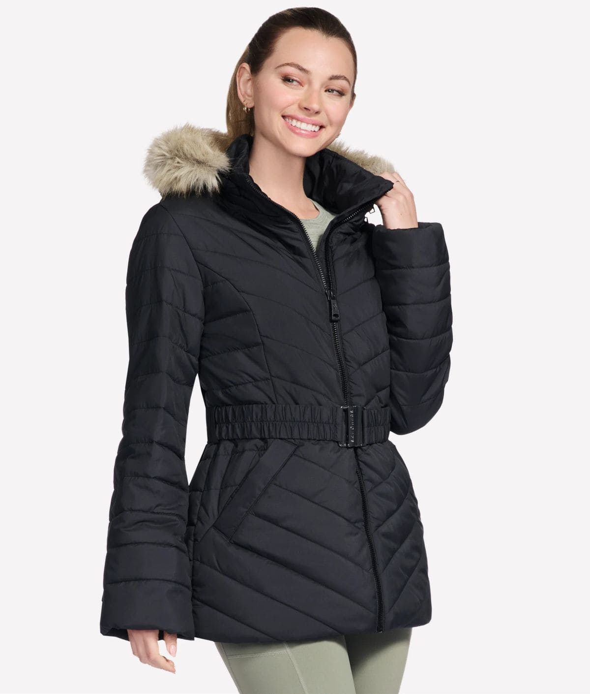 On-The-GO GO SHIELD Cozy Fit Belted Parka de Skechers 1