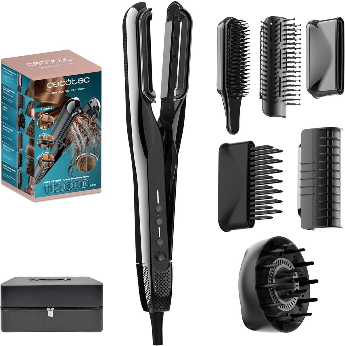 Plancha de pelo AirLisse 6in1 Premium, Cecotec