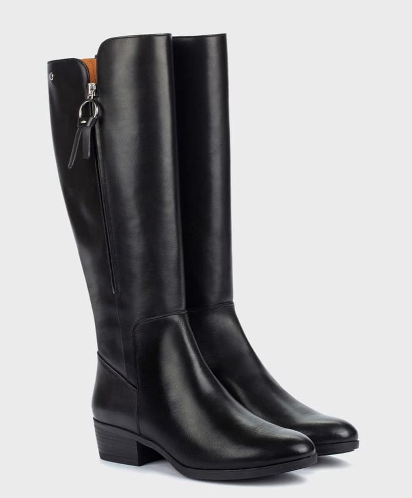 Botas de piel con cremallera, Pikolinos