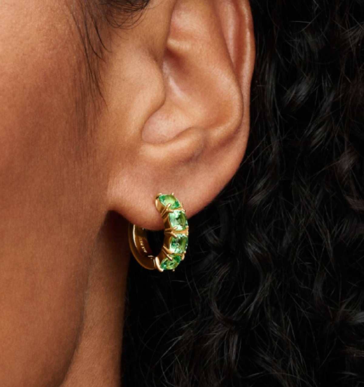 Pendientes de Aro Verdes de Pandora