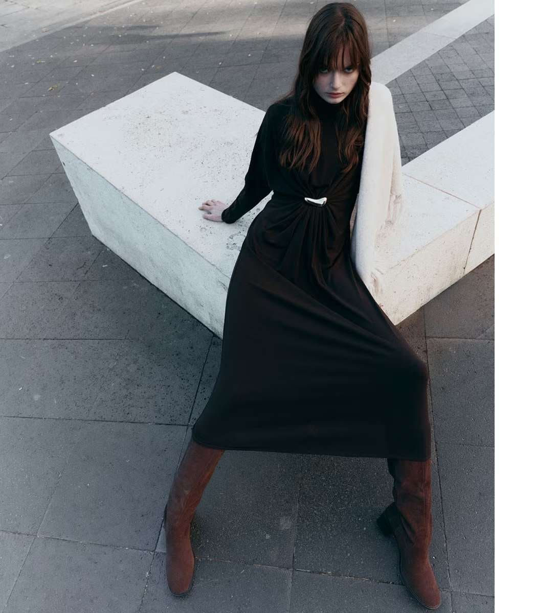 Sfera Vestido aplique cuello en El Corte Inglés