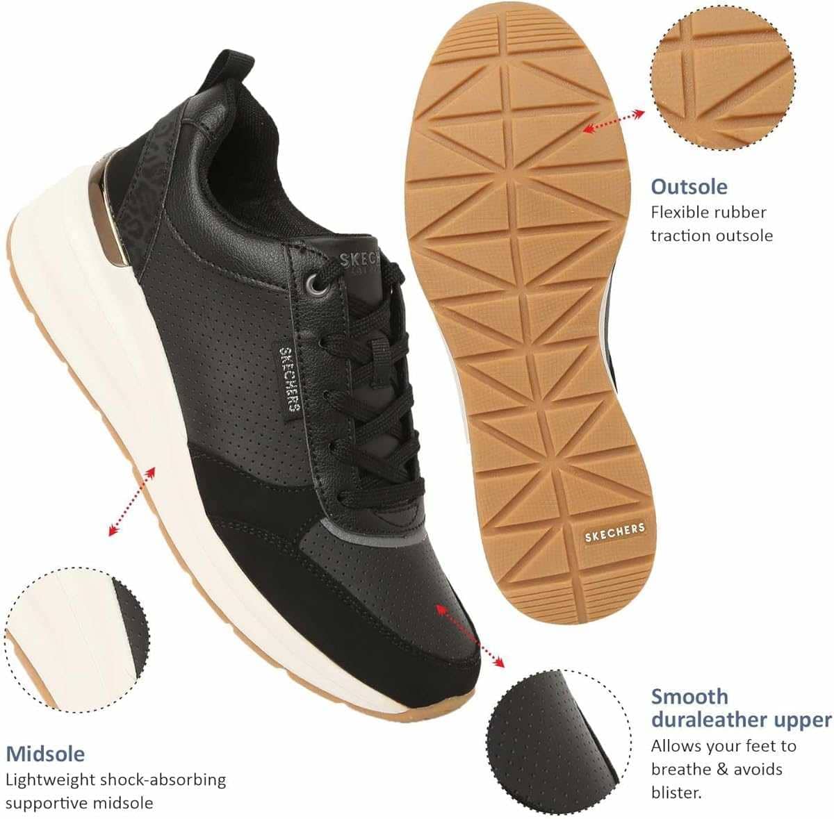 Skechers Billion Subtle Spots Zapatillas Mujer en Amazon