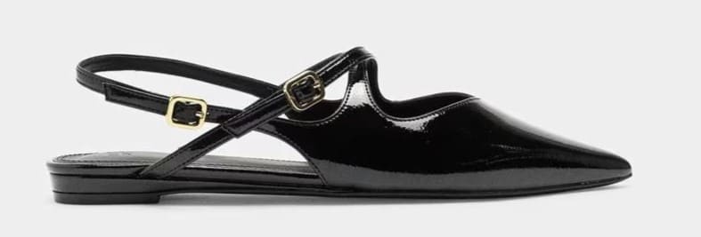 Bailarinas destalonadas en liso