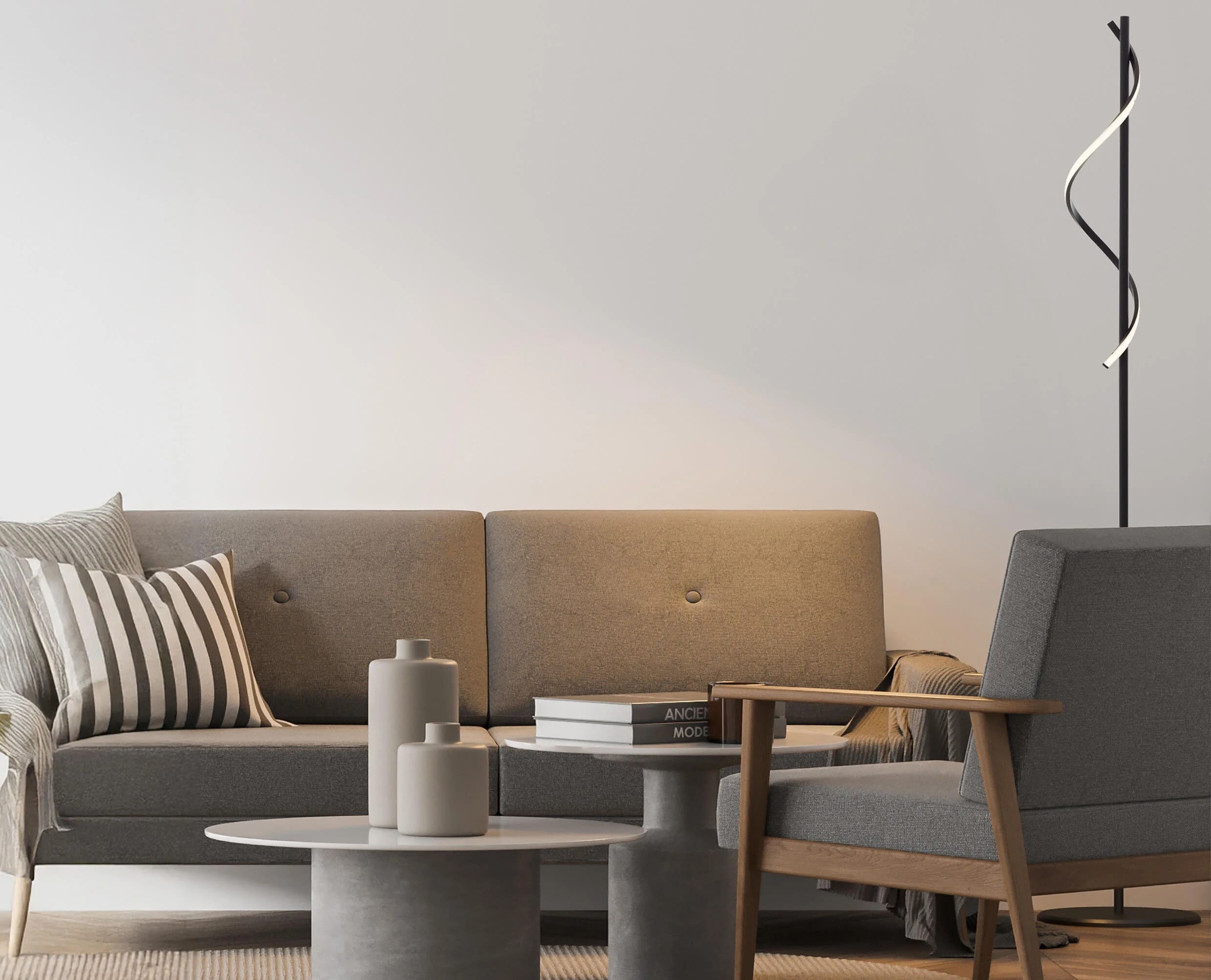 Lámpara de pie EUNICE Brilliant de Leroy Merlin