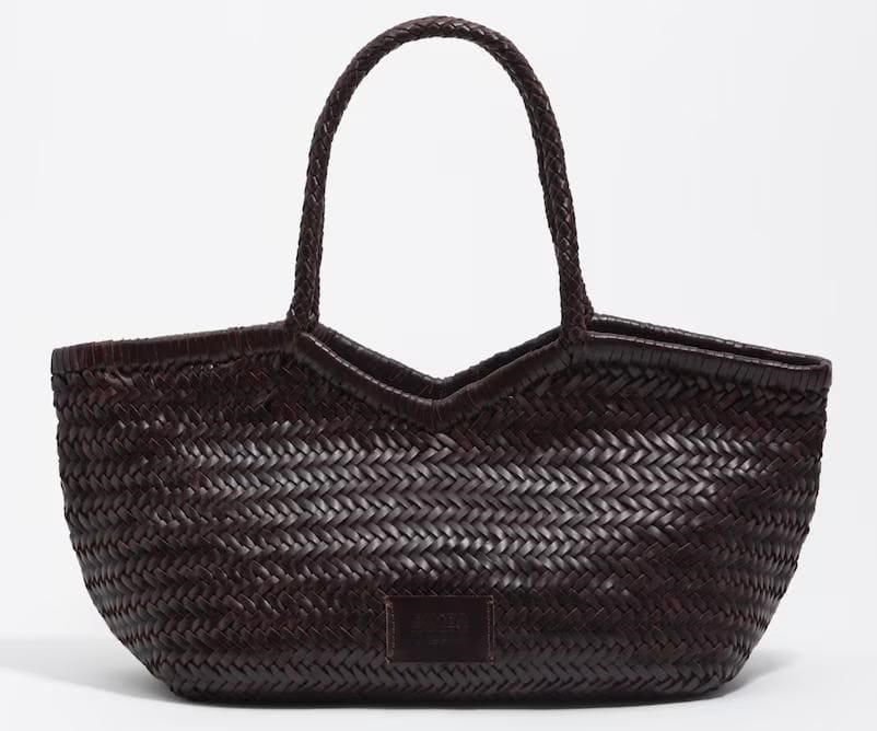 Bolso de hombro shopper grande trenzado piel, Bimba y Lola