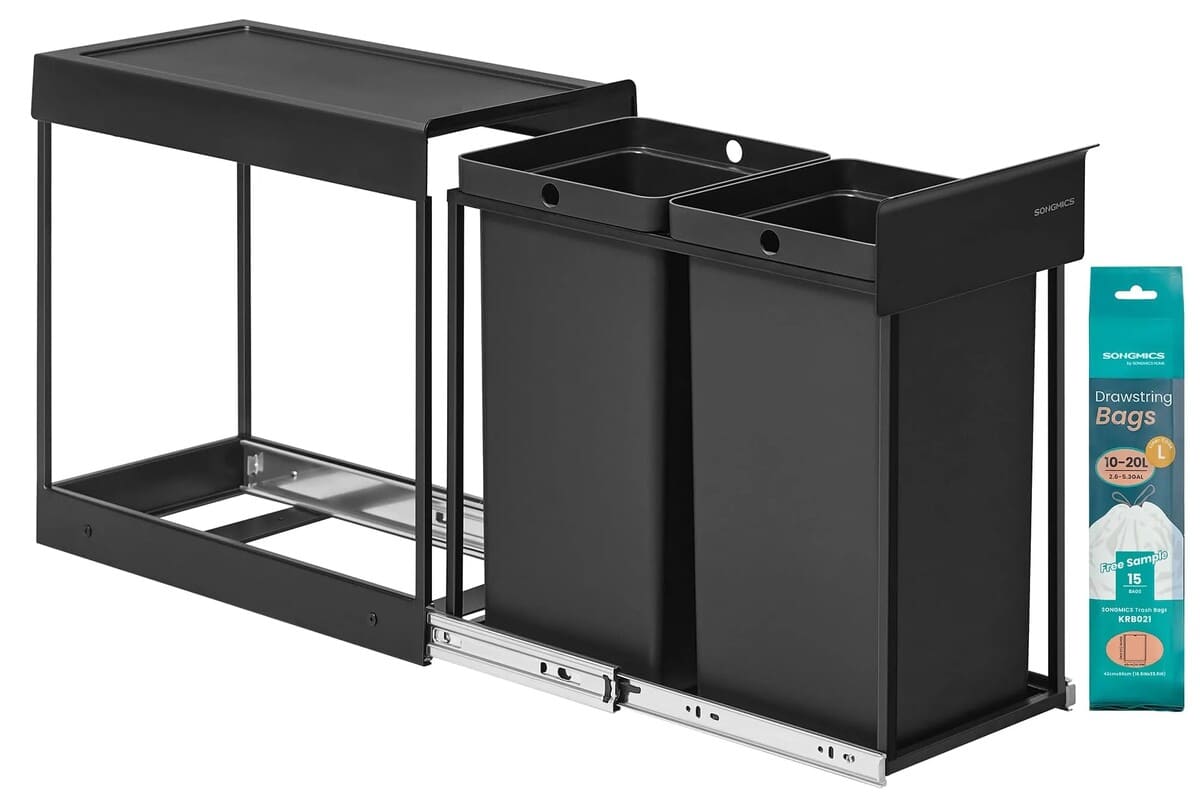 Cubo de basura extraíble para reciclar